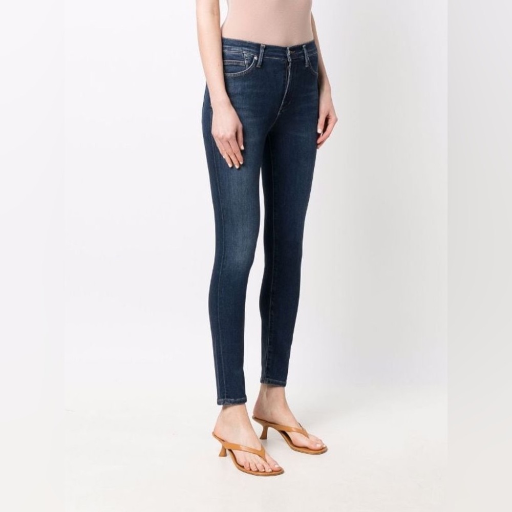 Citizens of Humanity Rocket High Rise Skinny Denim Jeans, Dark blue wash Size 24